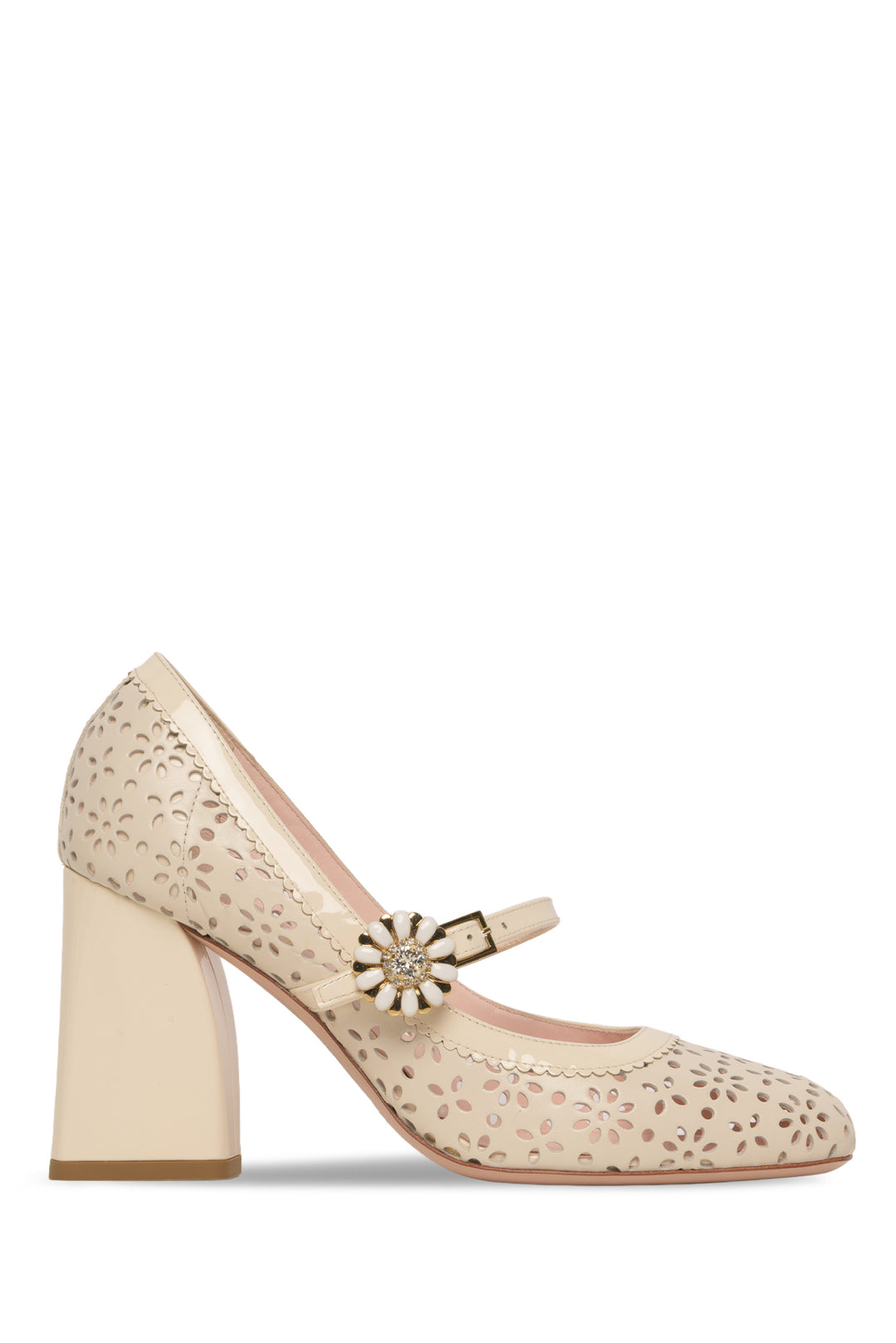 Roger Vivier Size 35.5 TrÃ¨s Vivier Leather Mary Jane Pumps