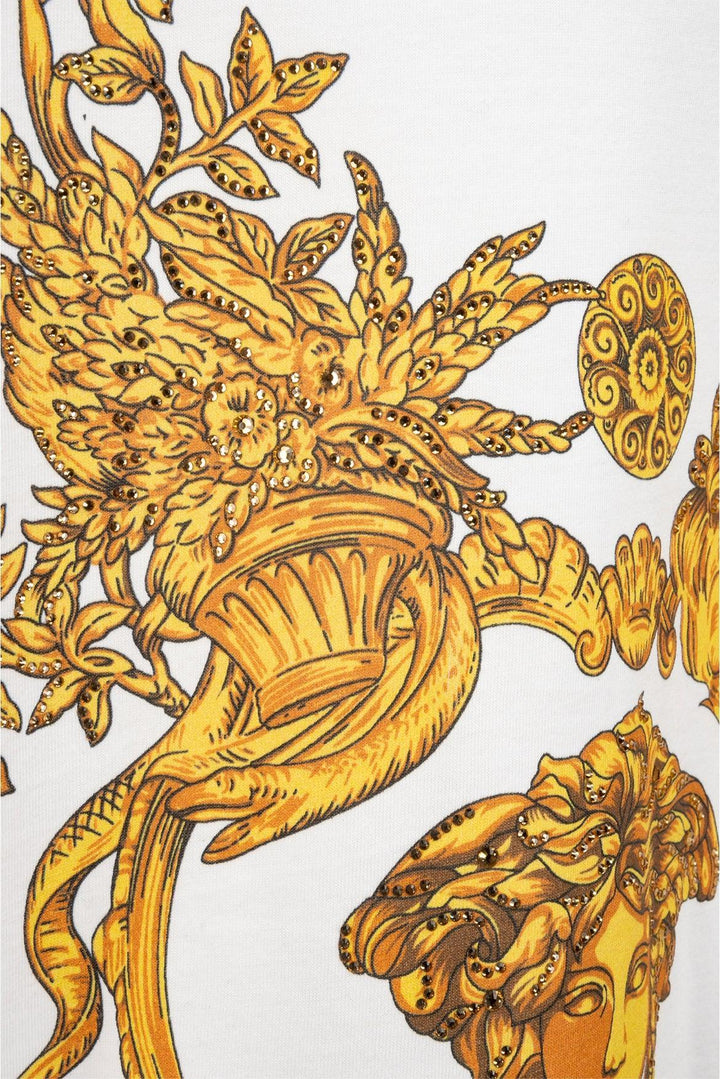 Versace Size XXXL Men's Crystal Embellished Baroque Medusa Graphic T-shirt