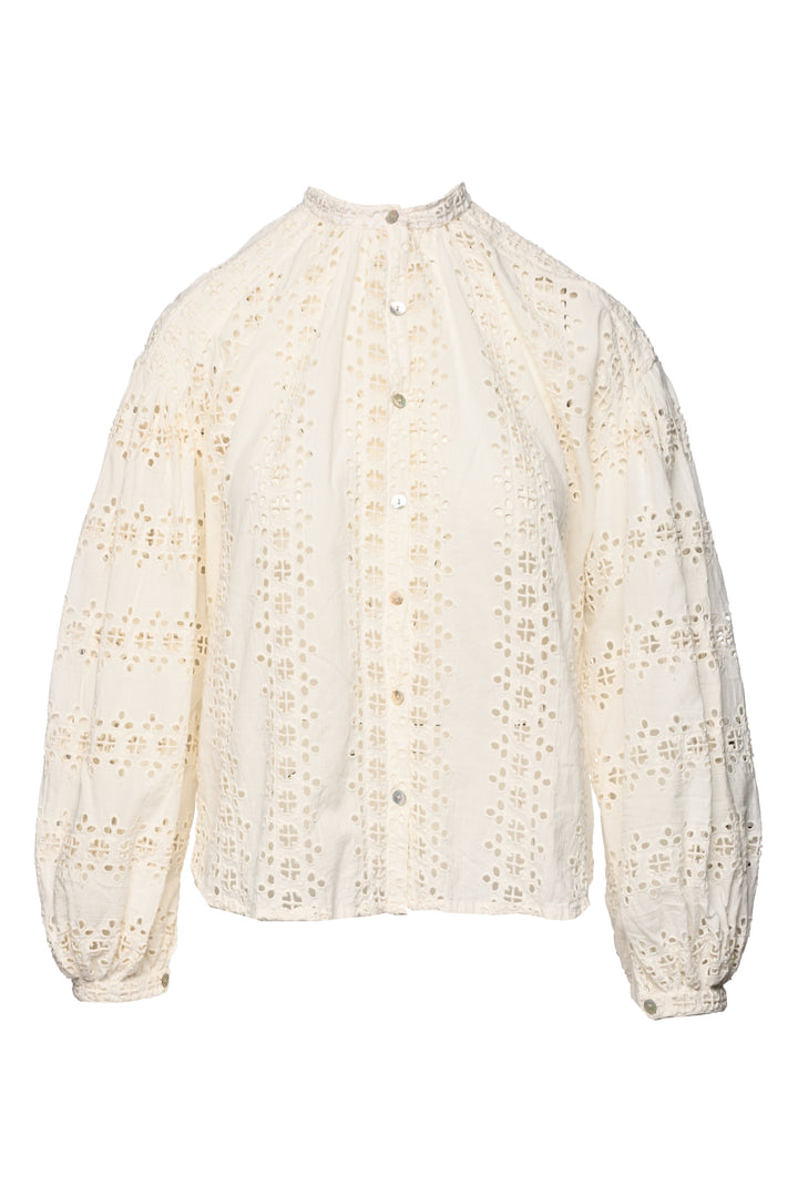 Alix of Bohemia Size S Eyelet Blouse