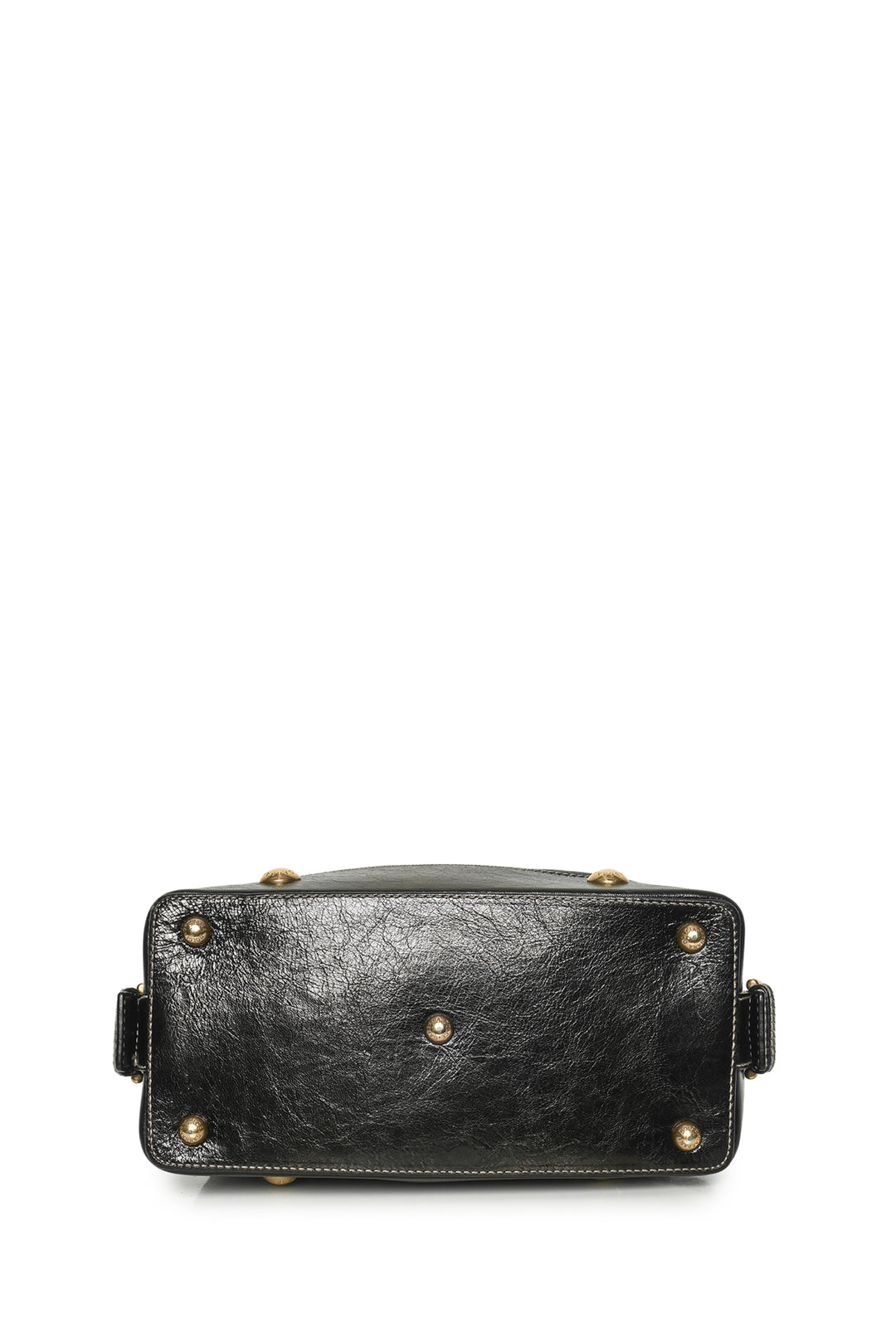 Dolce & Gabbana Stud Detail Leather Shoulder Bag