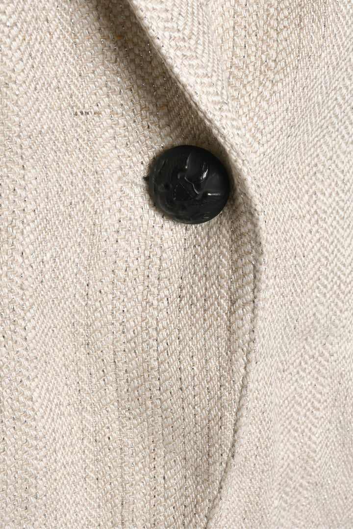 Smythe Size 12 Elbow Patch One Button Tux Blazer