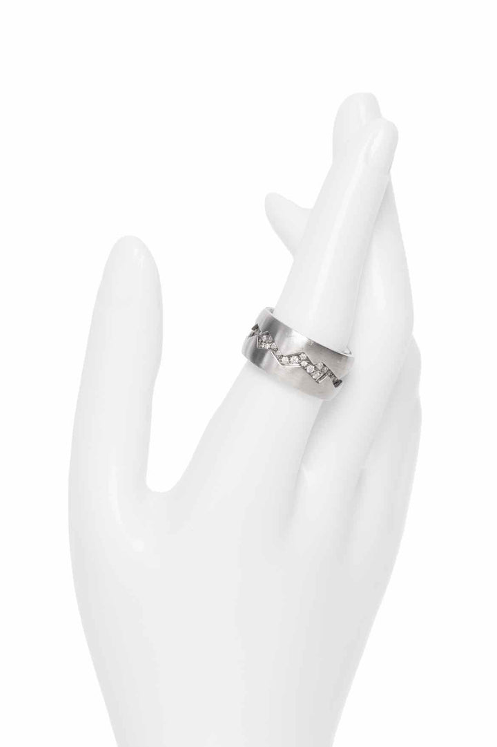 Stittgen 19K White Gold & Diamond River Of Life Ring