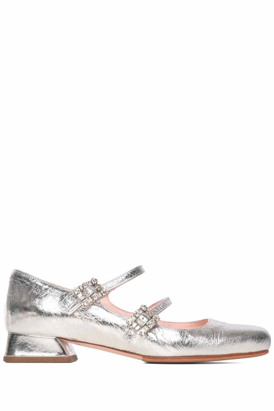 Roger Vivier Size 35.5 Mini TrÃ¨s Vivier Metallic Mary Jane Pumps