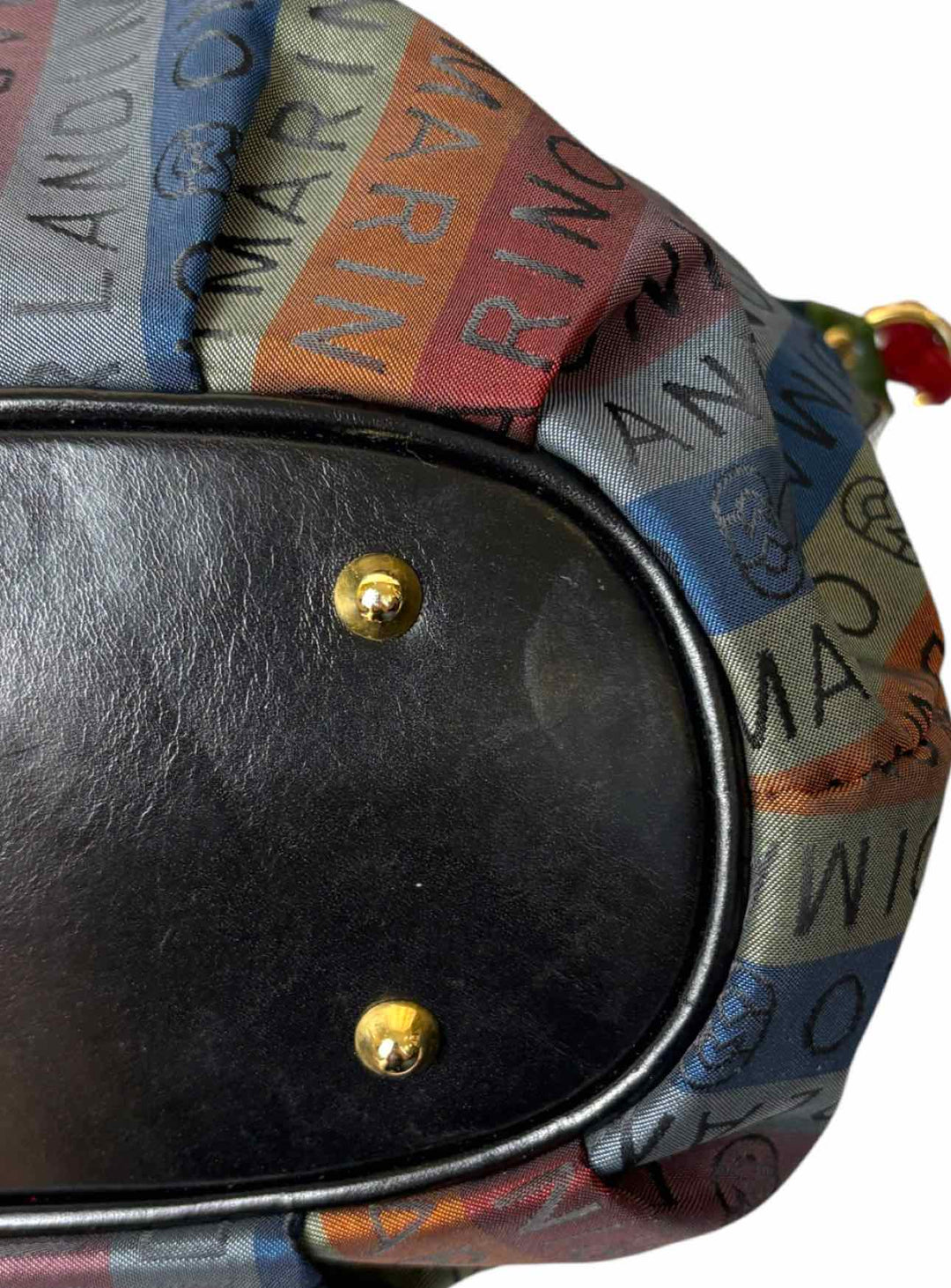 Marino Orlandi Striped Logo Purse