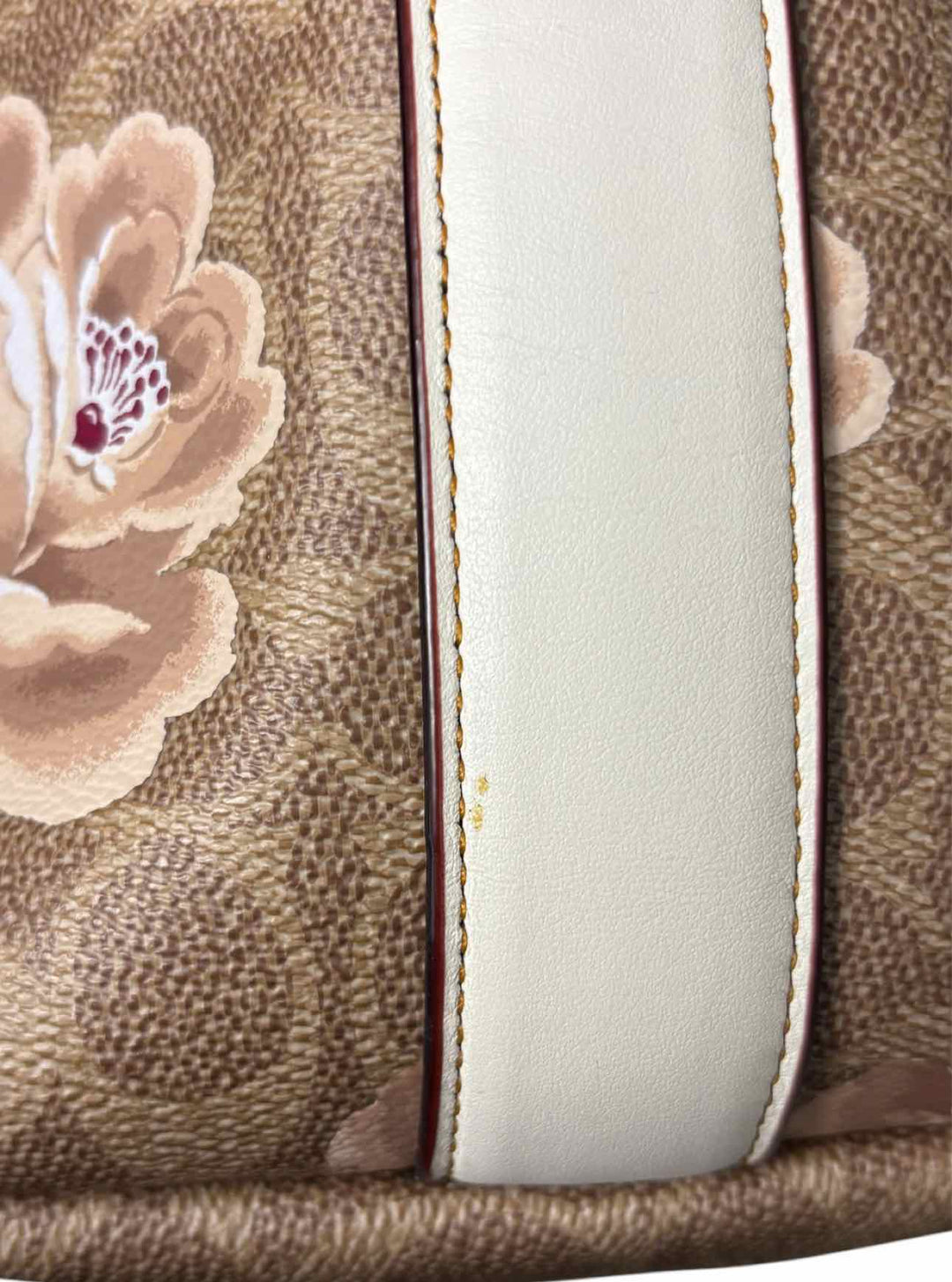 Coach Signature Rose Print Coated CanvasTote