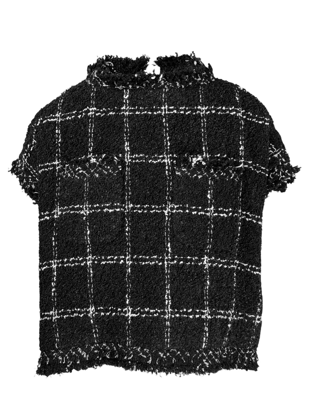 Sacai Size 1 Tweed Poncho Tops