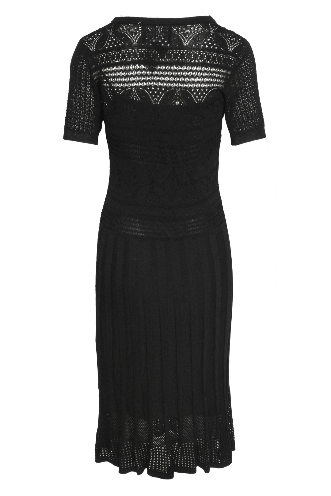 Boutique Moschino Size 8 Knit Pleated Midi Dress