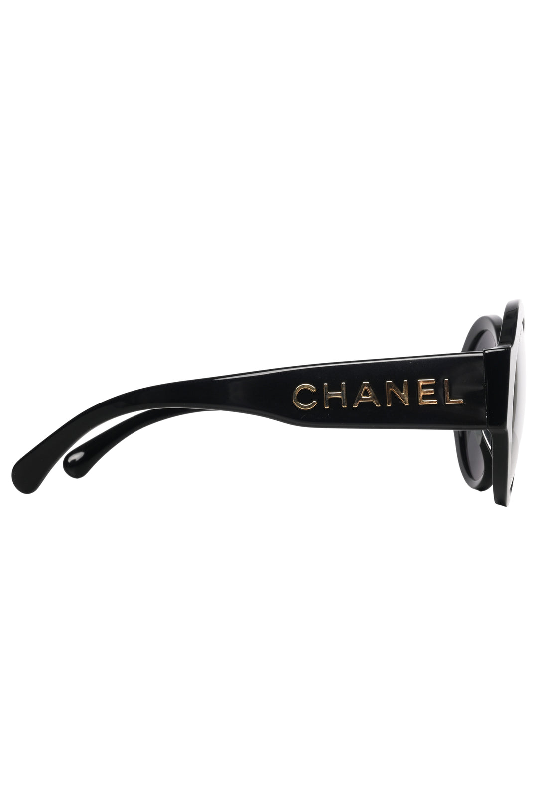 Chanel Logo Round Sunglasses