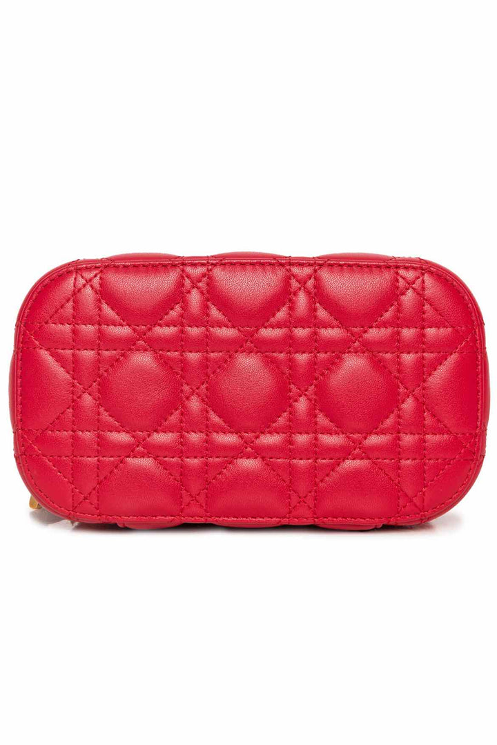 Dior Lambskin Cannage Small Diortravel Vanity Case