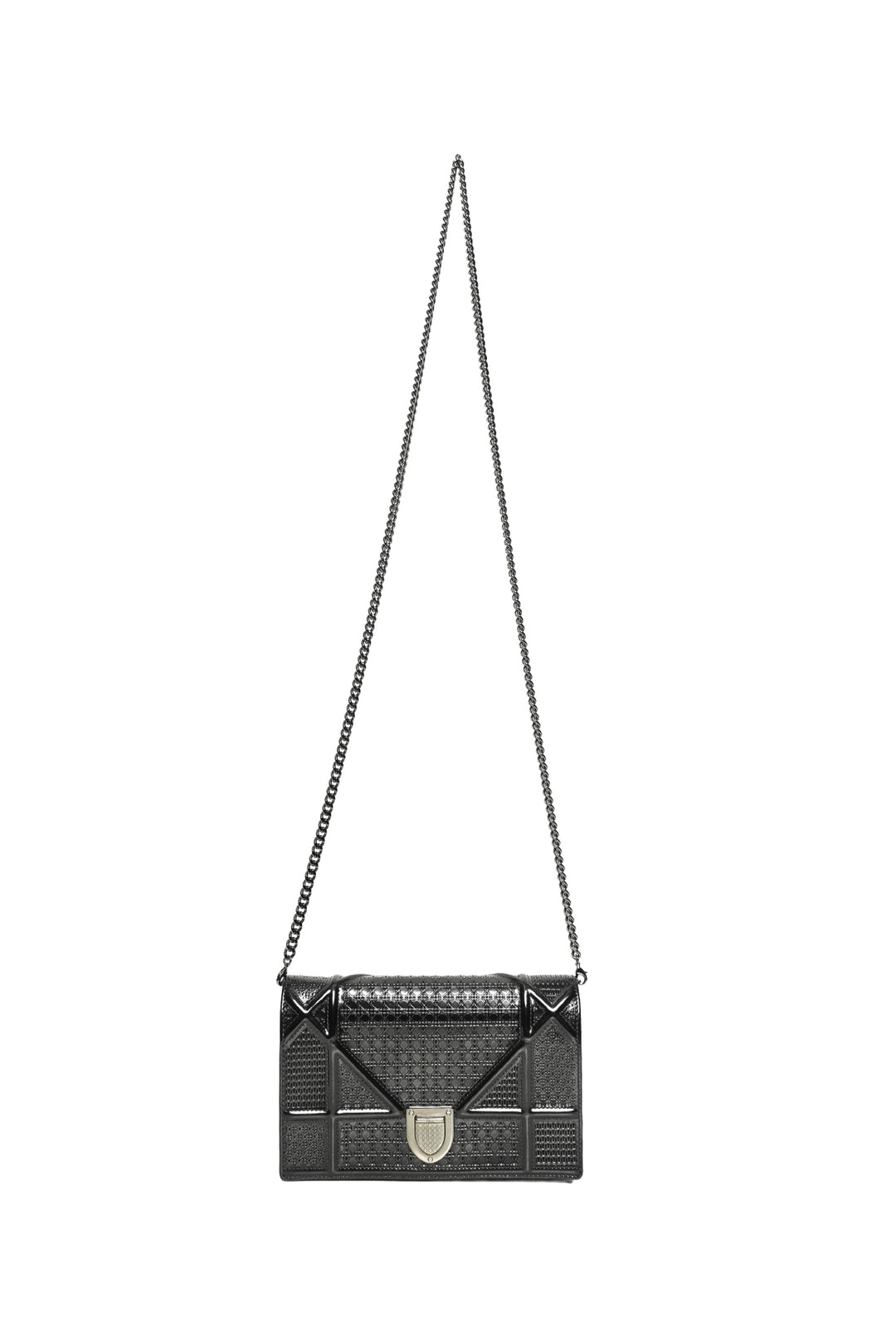 Dior 2016 Metallic Diorama Wallet on Chain