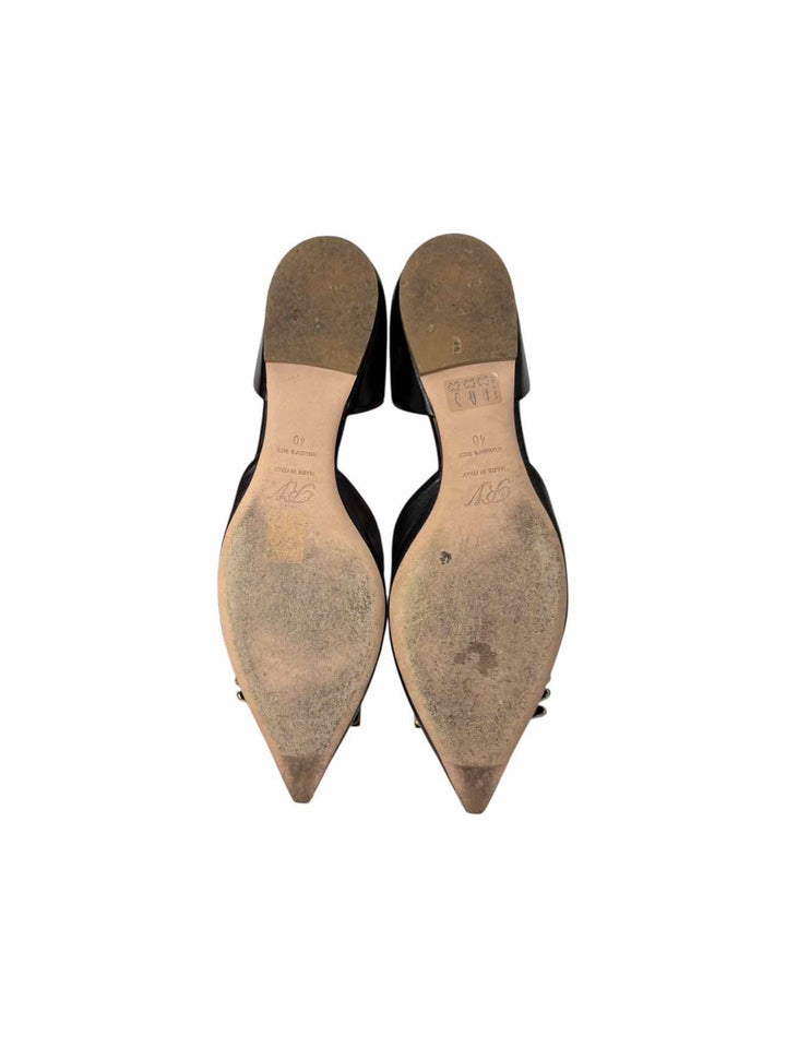 Roger Vivier Crystal Embellished D'Orsay Size 40 Flats