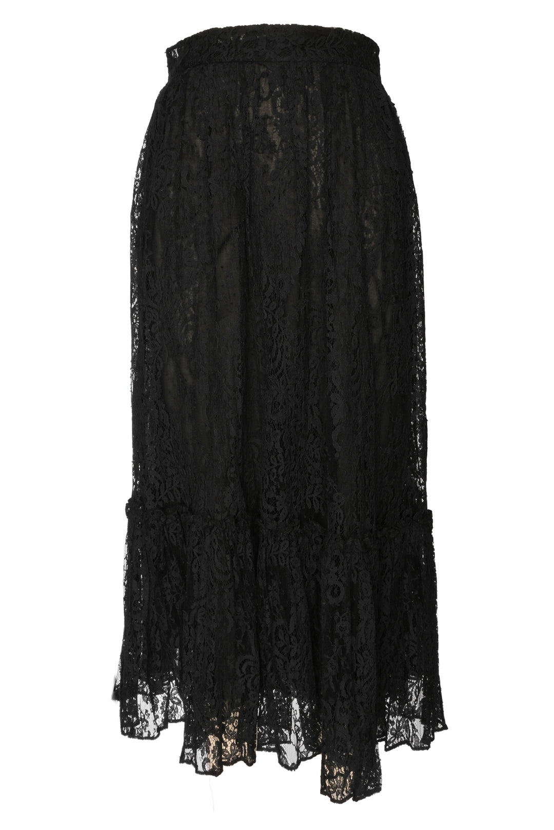 Valentino Size L Lace Midi Skirt