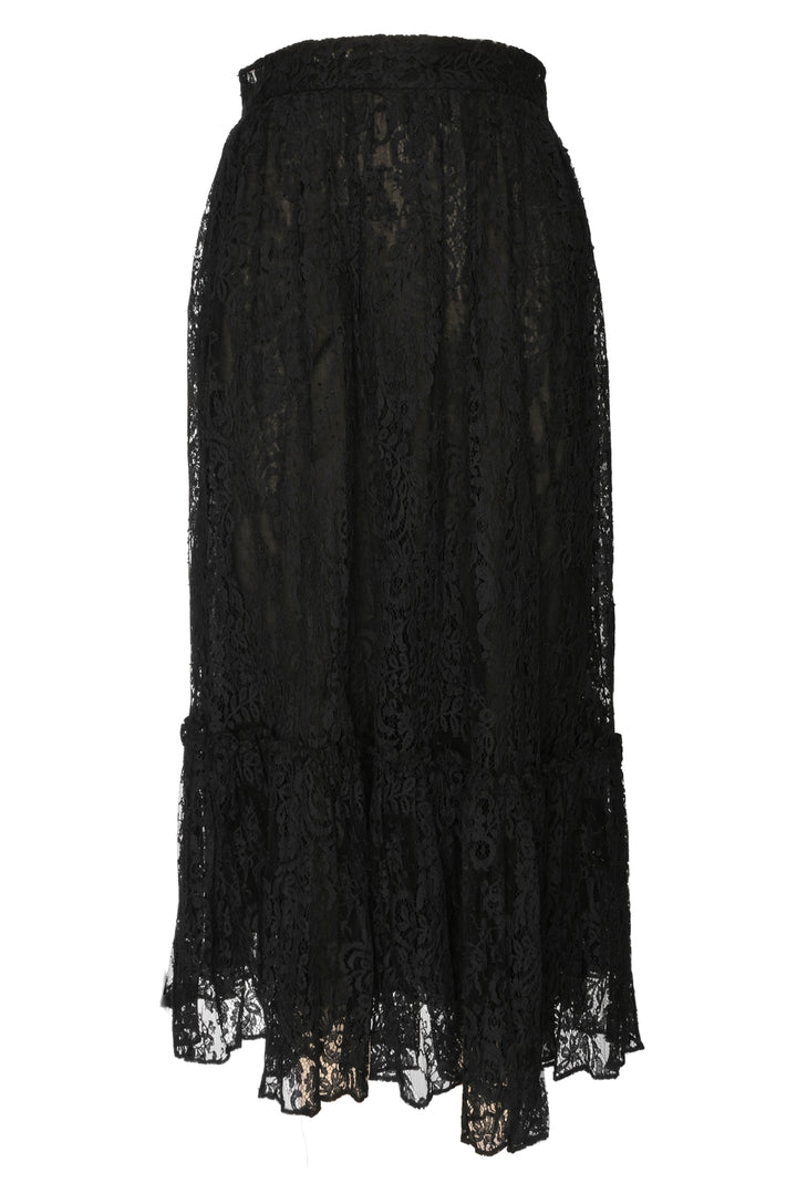 Valentino Size L Lace Midi Skirt