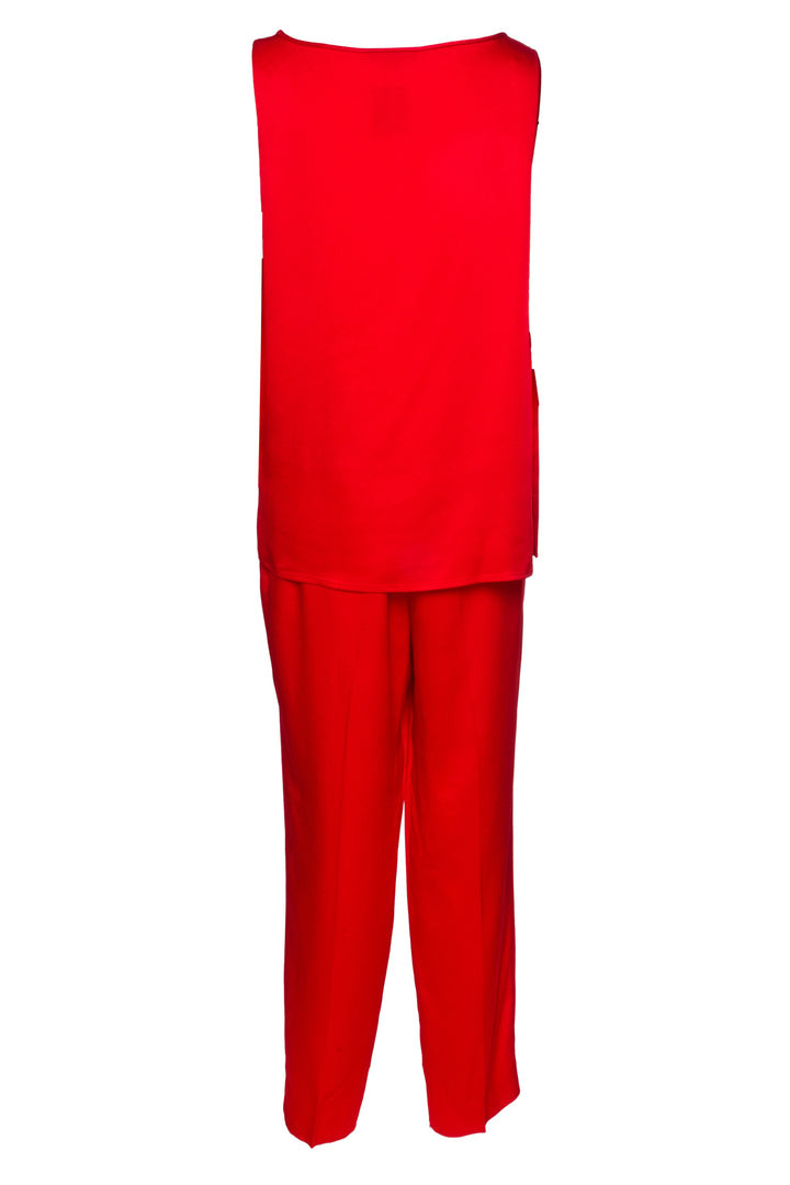 St. John Size L Satin Tank & Pant Set
