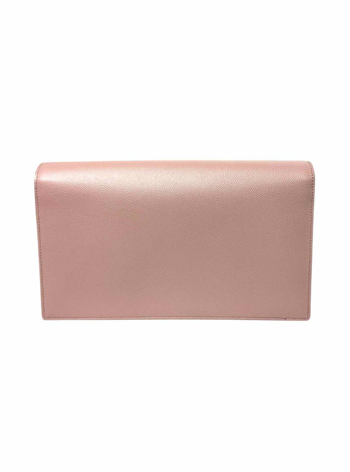 Saint Laurent Kate Classic Grain de Poudre Monogram Clutch