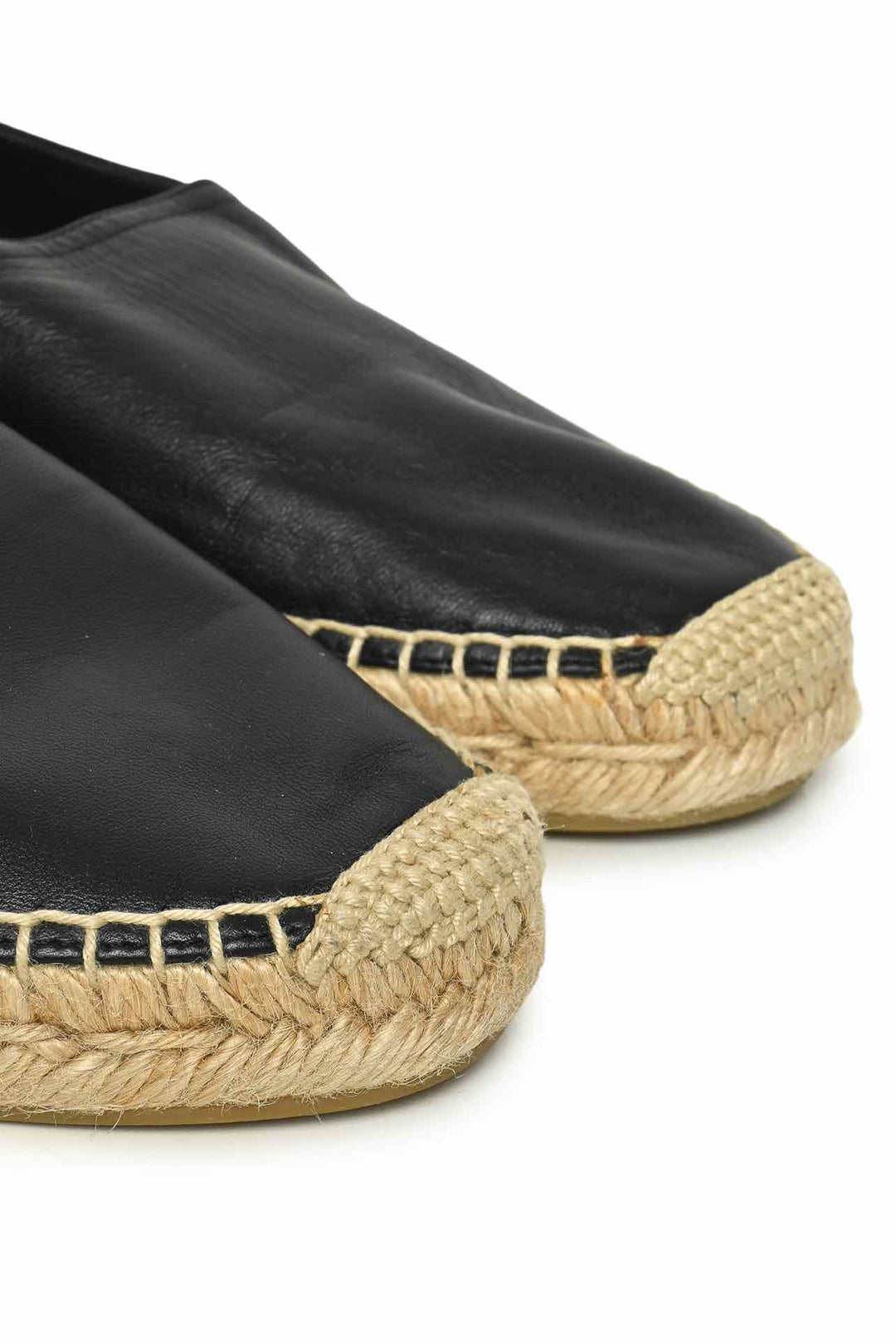 Saint Laurent Size 40.5 Leather Espadrilles