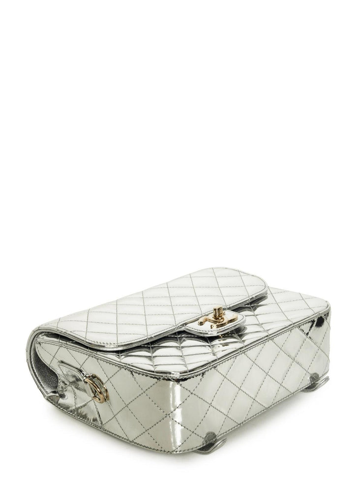 Chanel Mirror Calfskin Metallic Quilted Hollywood Boulevard BackPack