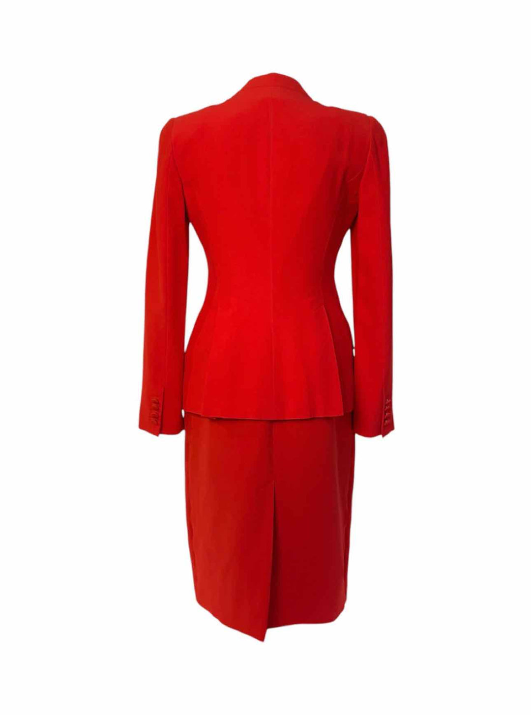 Alexander Mcqueen Size 42 Sleeveless Dress and Blazer Viscose Blend Suit