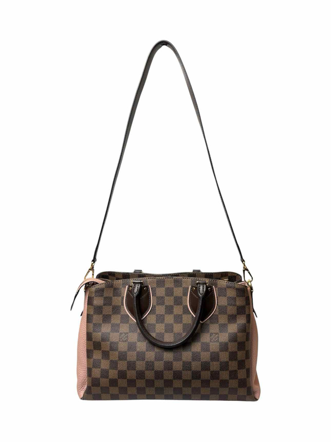 Louis Vuitton Cuir Taurillon Damier Ebene Normandy Magnolia Purse