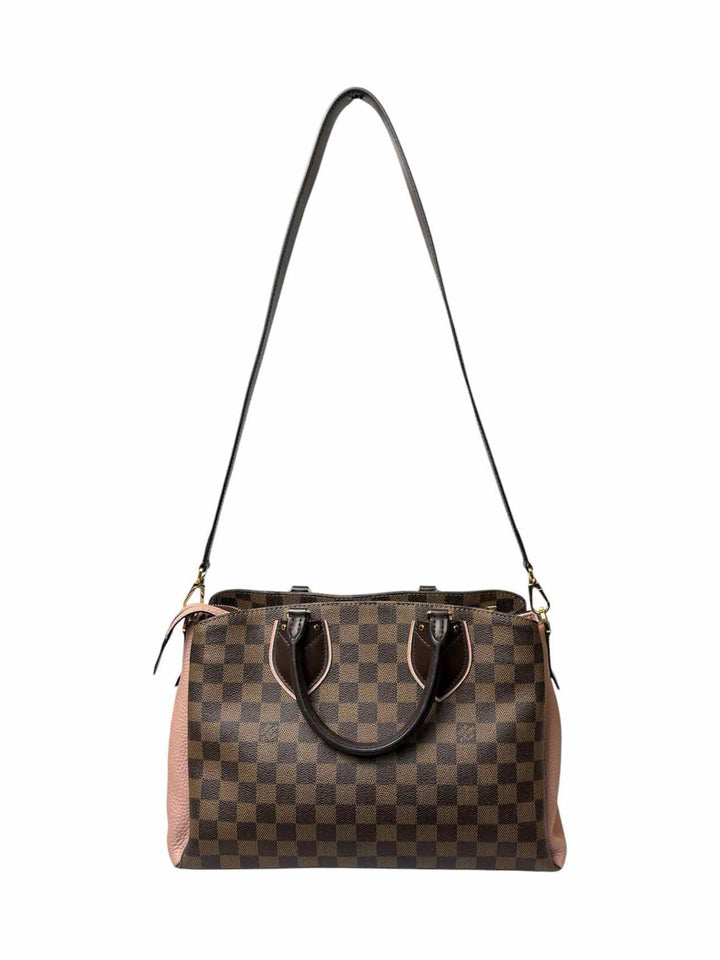 Louis Vuitton Cuir Taurillon Damier Ebene Normandy Magnolia Purse