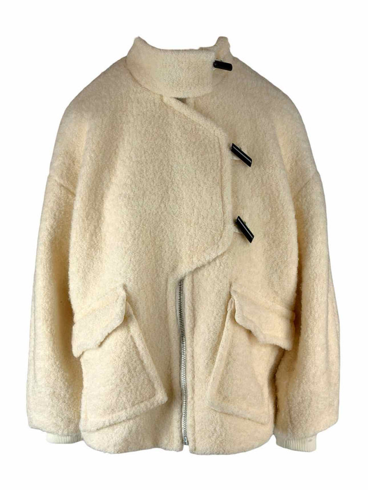 Ganni Size 32 Wool-Blend Boucle Jacket