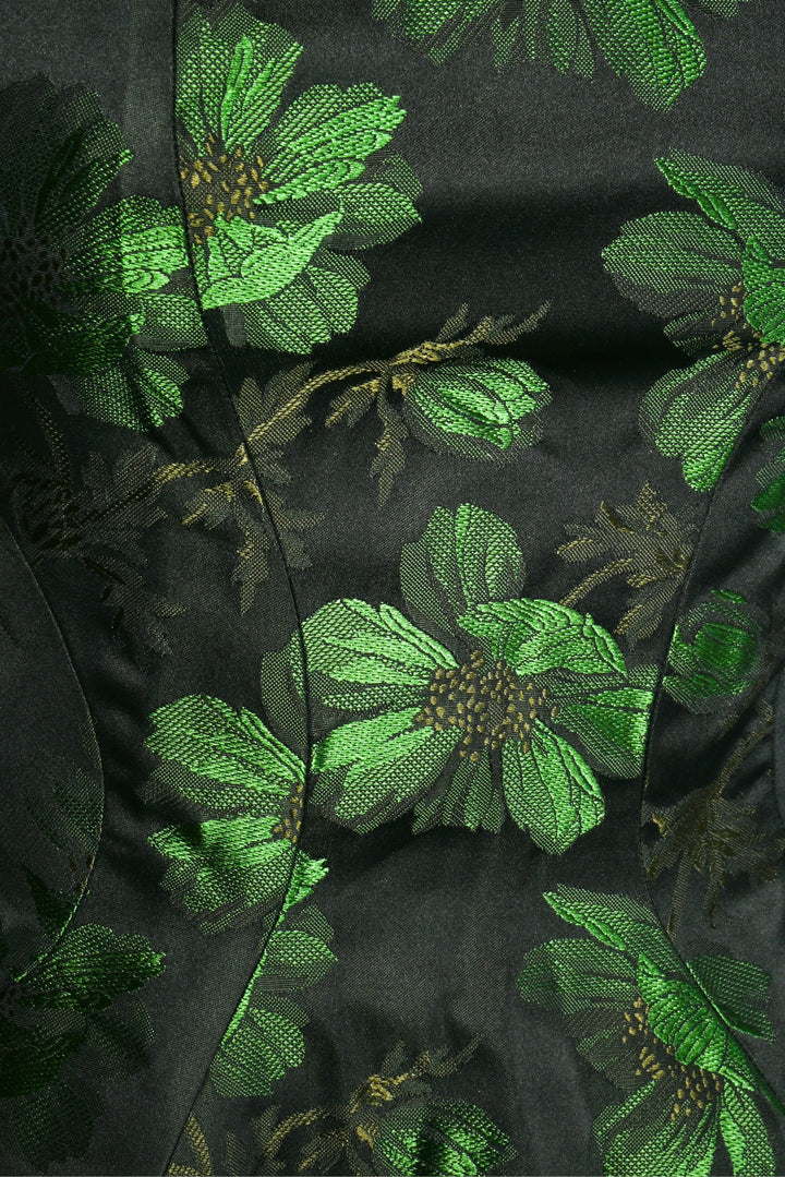 Alexander Mcqueen Size 42 2015 Jacquard Floral Mini Dress