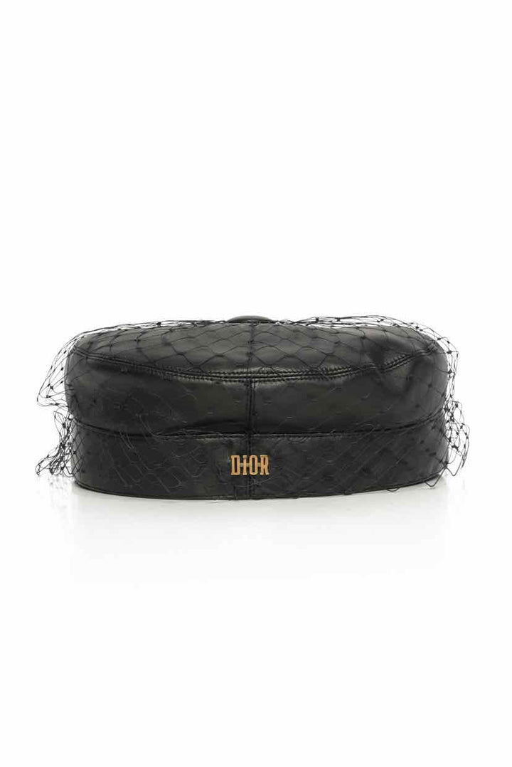 Christian Dior Mesh Denim Newsboy Hat