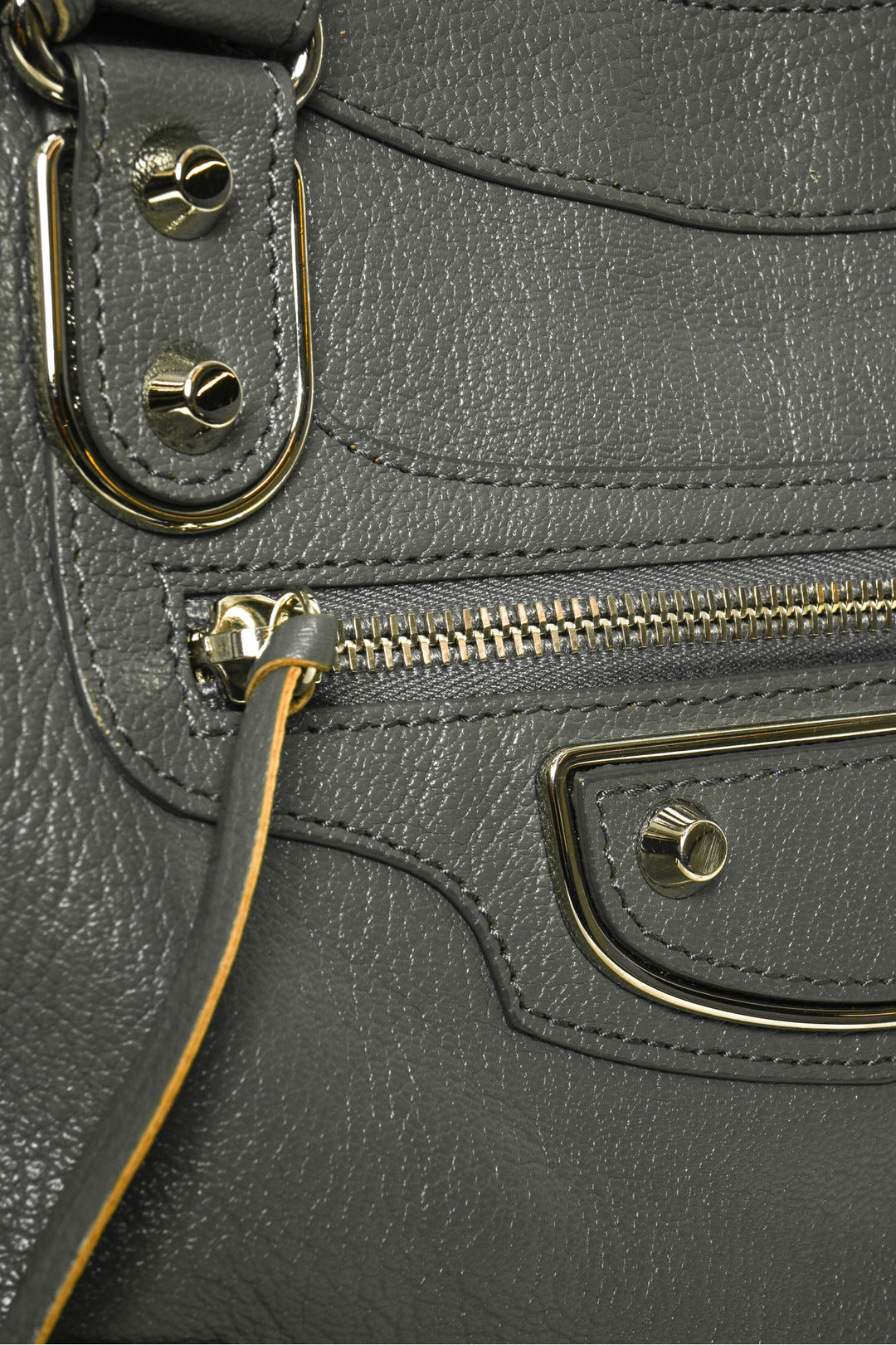 Balenciaga F/W 2016 Grained Calfskin Metallic Edge 2Way Town Shoulder Bag