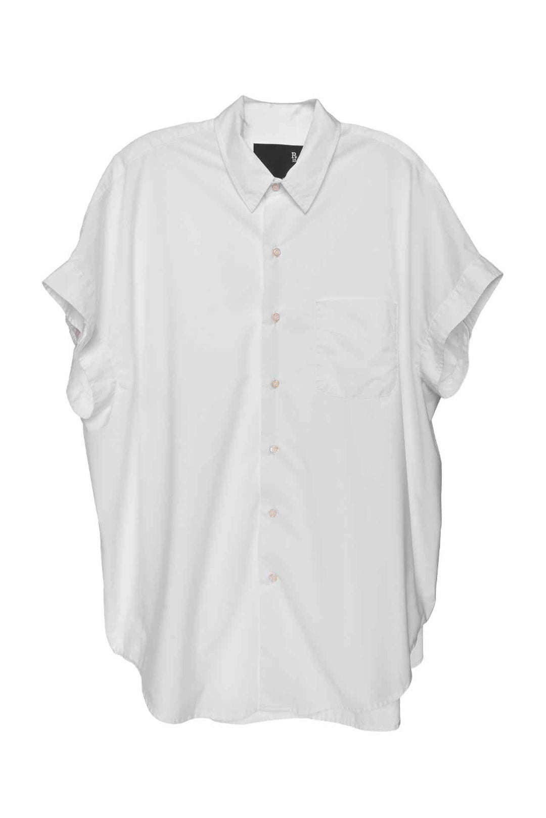 R13 Size OS Sleeveless Boxy Button Up