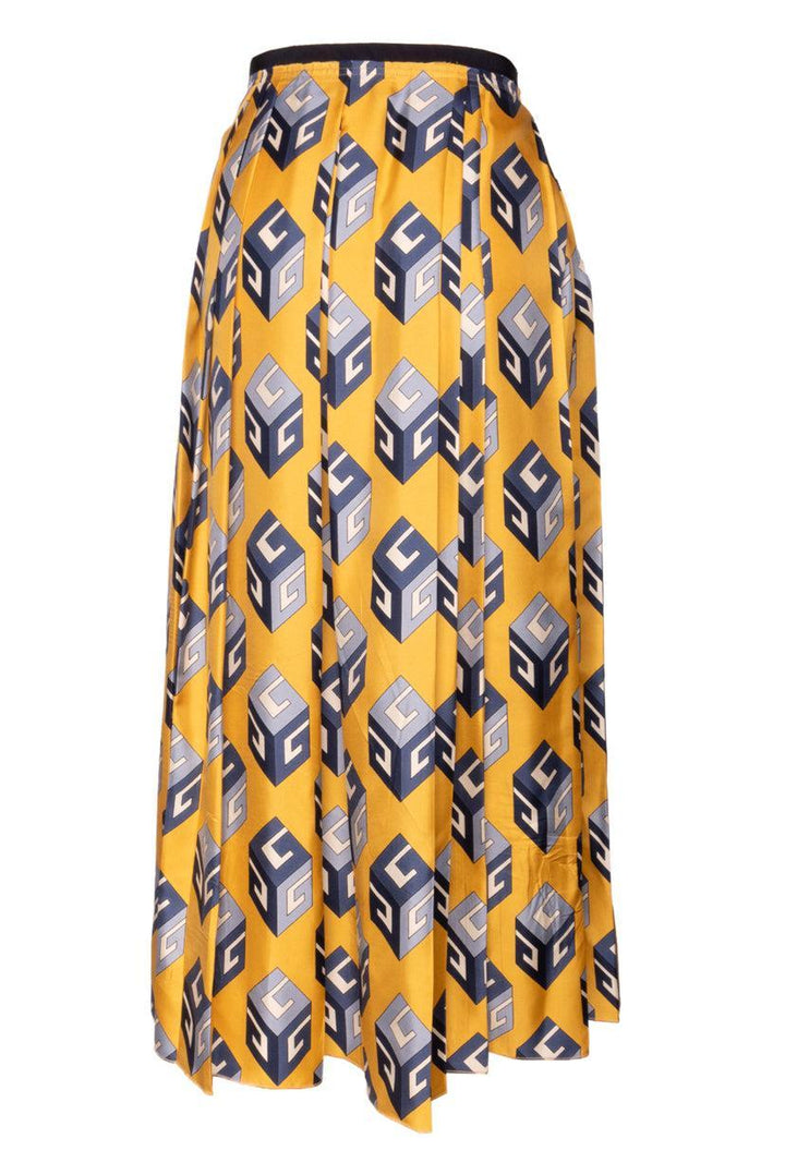 Gucci Size 46 Silk Maxi Skirt