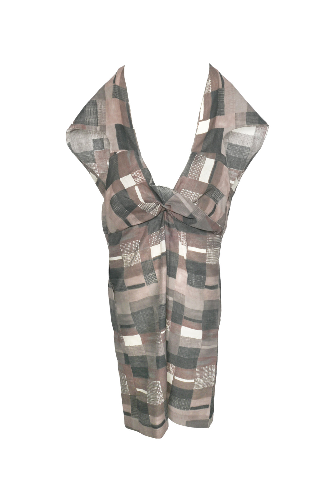 Marni Size 38 Low Back Sleeveless Midi Dress