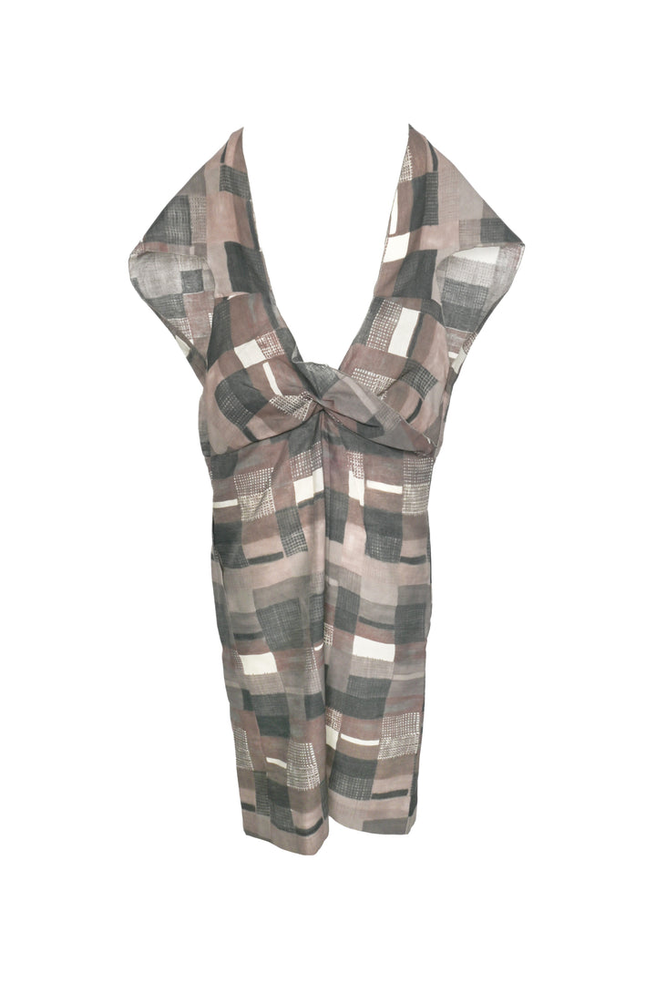 Marni Size 38 Low Back Sleeveless Midi Dress