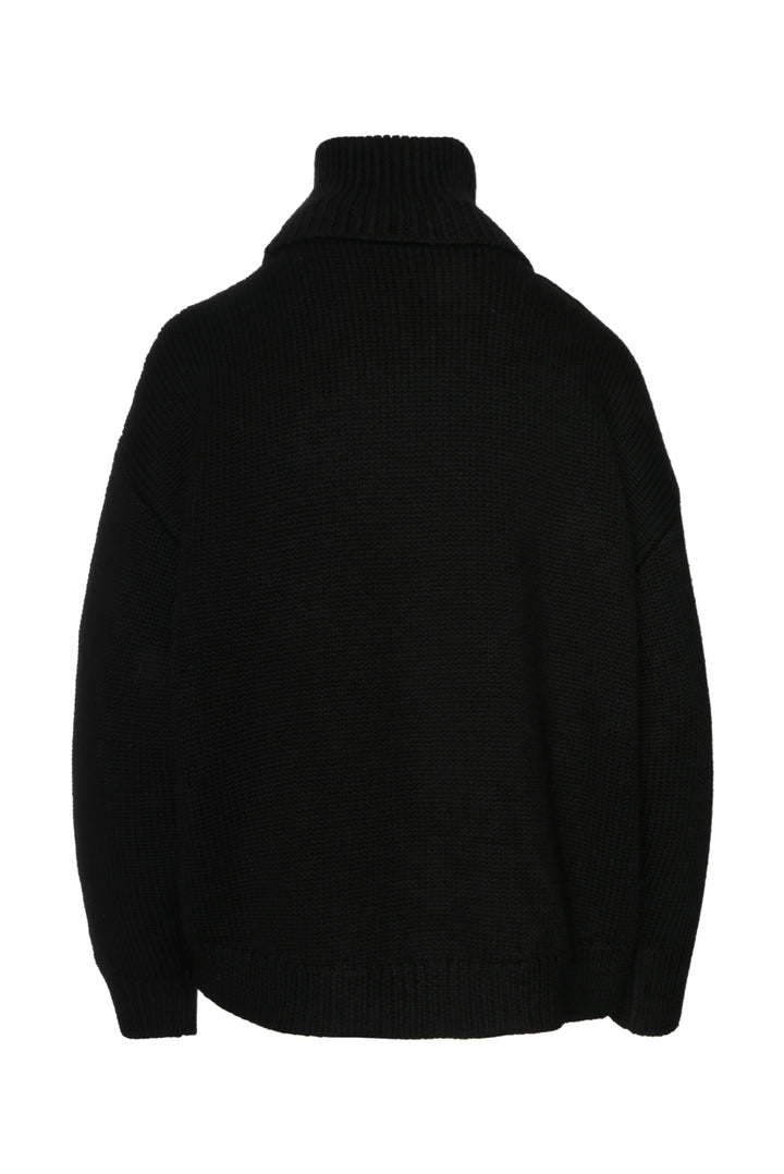 Monse Size XS Asymmetrical Cut-Out Turtleneck Sweater