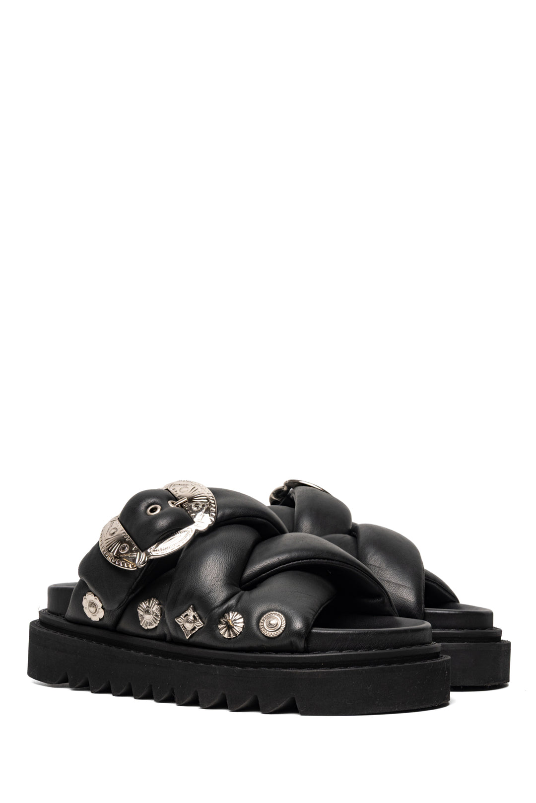 Toga Pulla Size 38 Virilis Padded Leather Sandals
