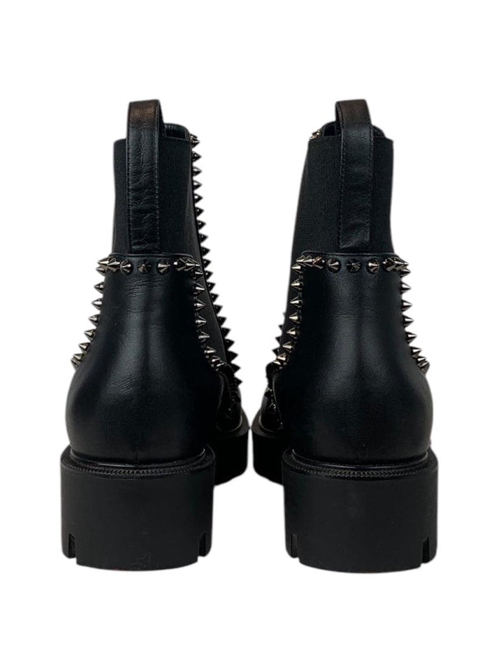 Christian Louboutin Size 38 Black Out Lina Ankle Boots