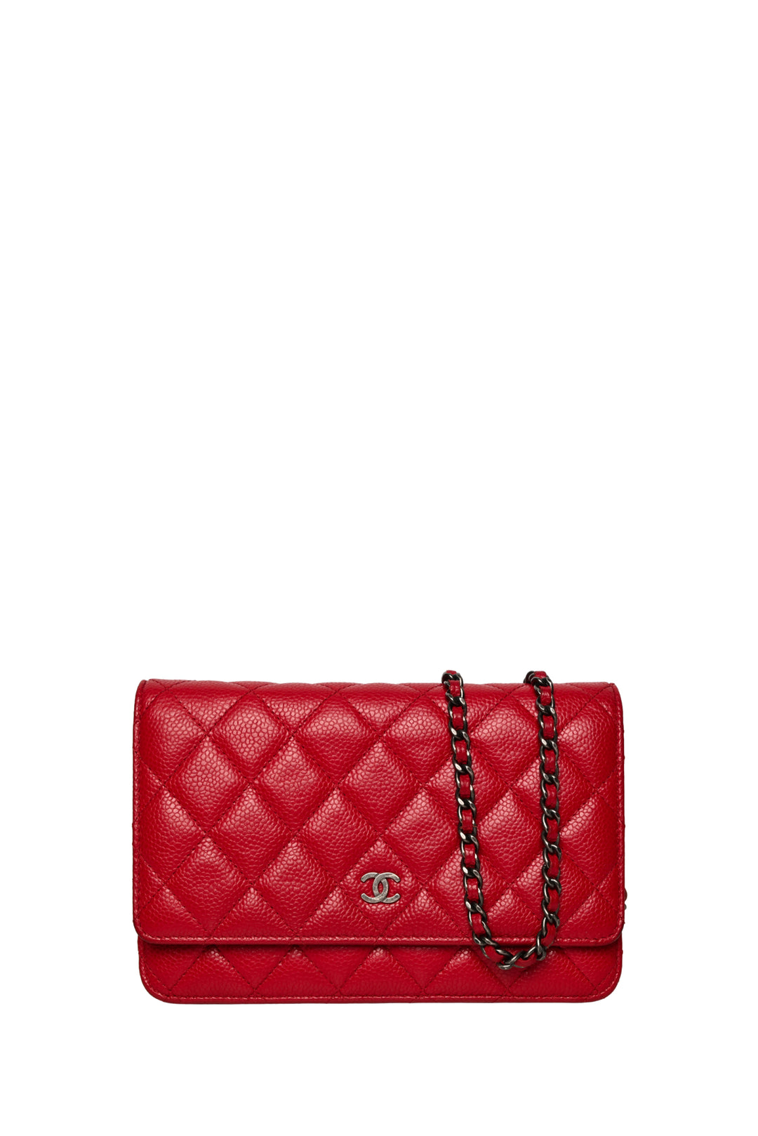Chanel 2015-2016 Quilted Caviar Classic Wallet on Chain