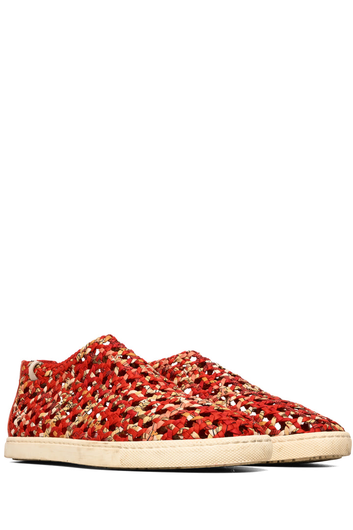 Hermes Size 36.5 Woven Fabric & Leather Oxygene Sneaker