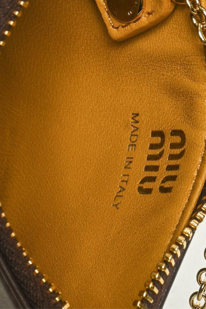 Miu Miu Calfskin Tassel Card Holder