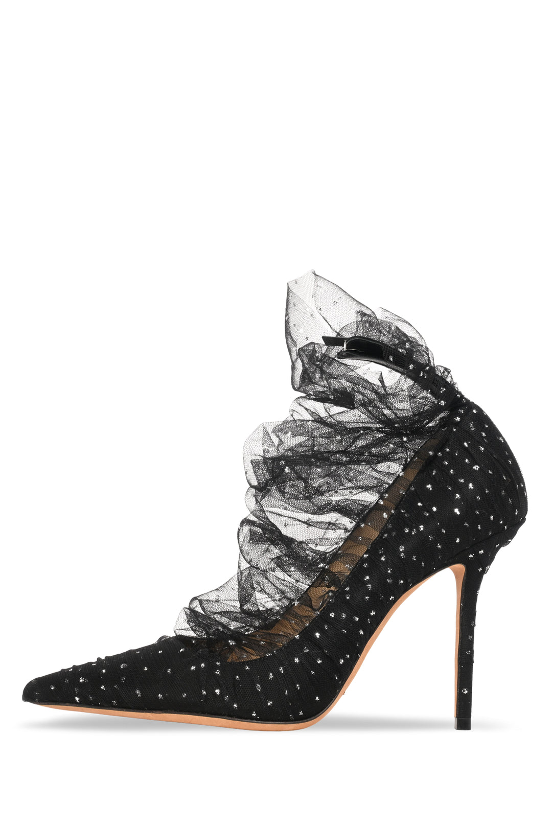 Jimmy Choo Size 40.5 Glitter Lavish Tulle Pumps