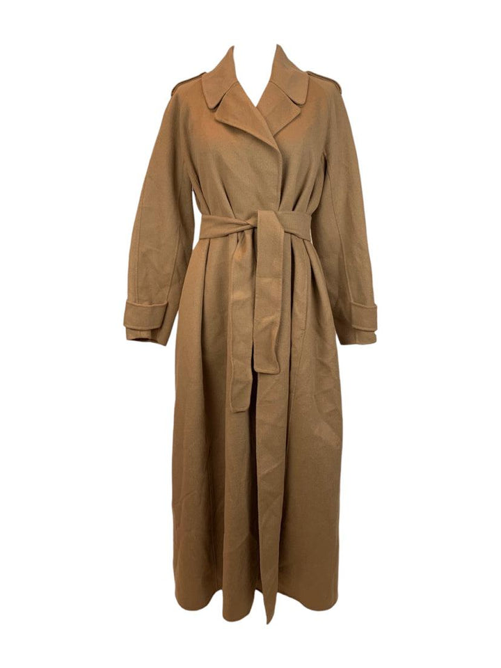 'S Max Mara Size 8 Wool & Angora Rabbit Blend Coat