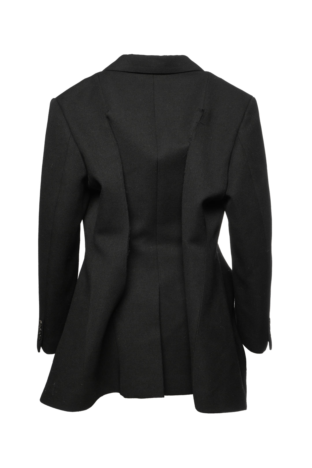 Comme Des Garcons Size L Wool-Blend Cutout Deconstructed Blazer