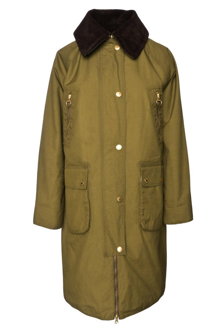 Barbour Size 10 Ebberston Evette Waxed Cotton Coat