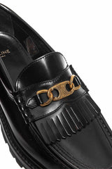 Celine Size 38 Margaret Triomphe Chain Loafers