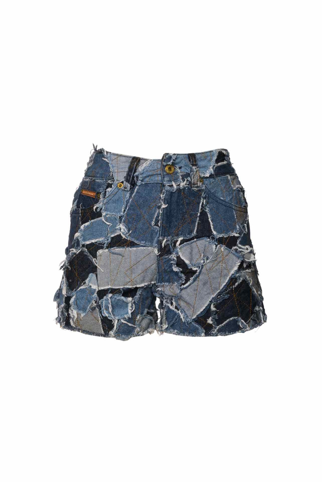 Dolce & Gabbana Size 25 Collection Patchwork Denim Shorts