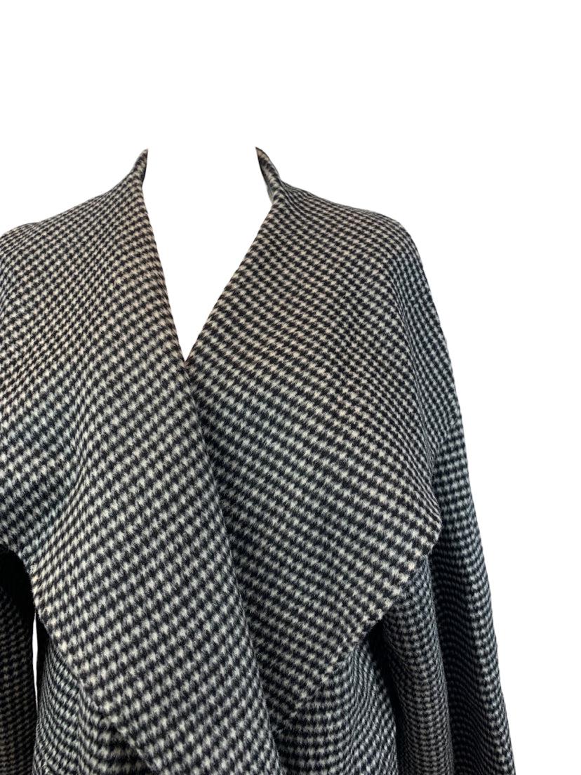 Toteme Size M Houndstooth Wool & Cashmere Blend Coat