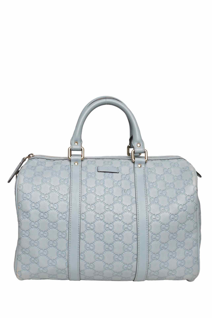 Gucci Guccissima GG Embossed Leather Medium Joy Boston Bags