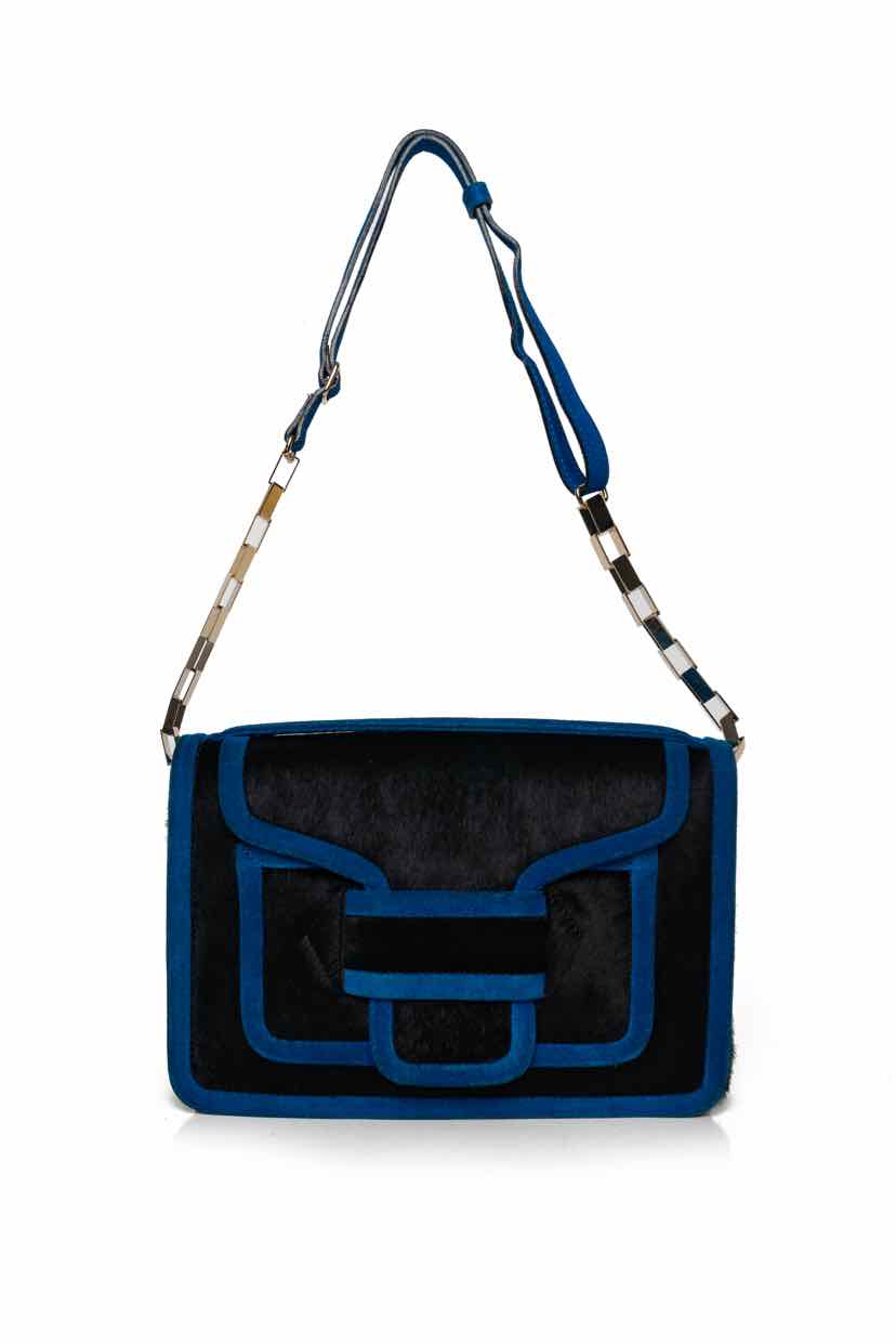 Pierre Hardy Maxi Suede Trim Shoulder Bag