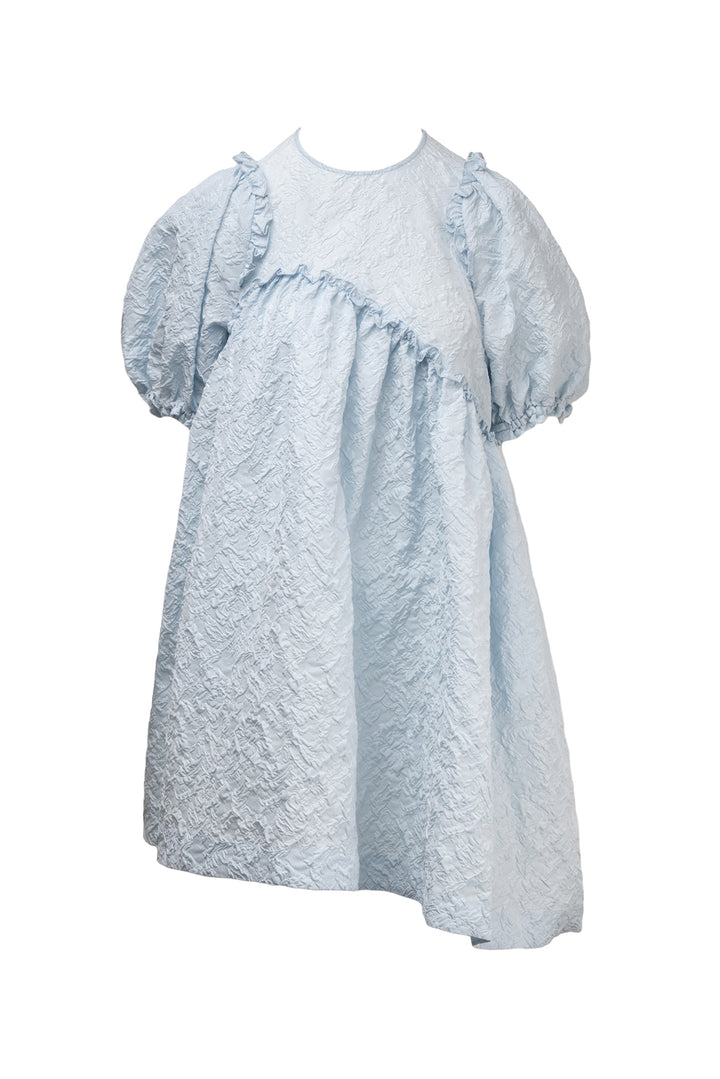Simone Rocha Size 2 Smocked Puff Sleeve Mini Dress