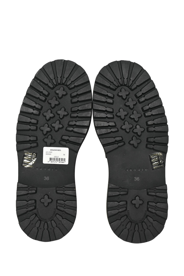 Sandro Size 36 Leather Tassel Loafers