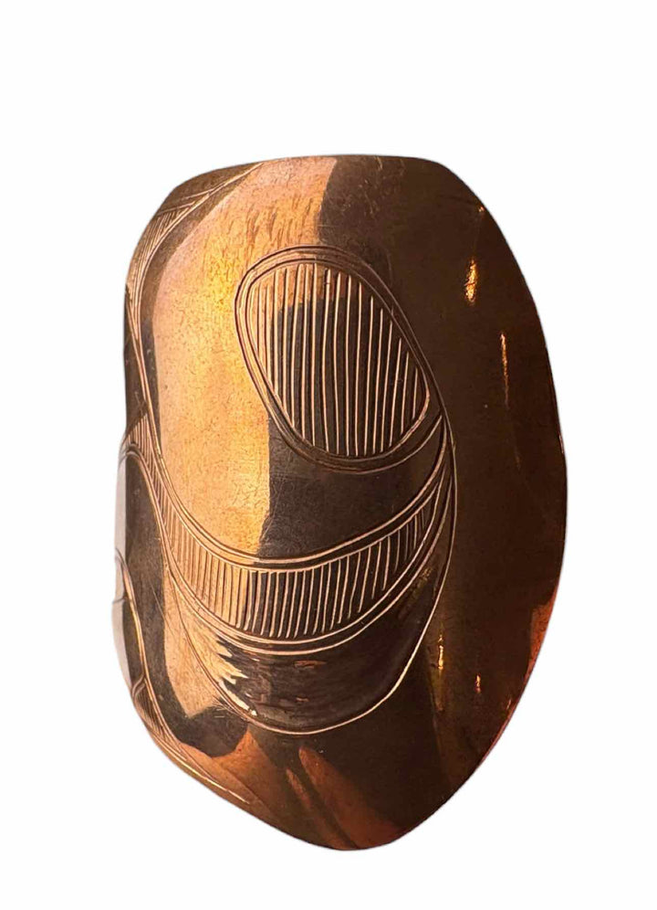 Colby Gates Indigenous Carved Copper Bracelet